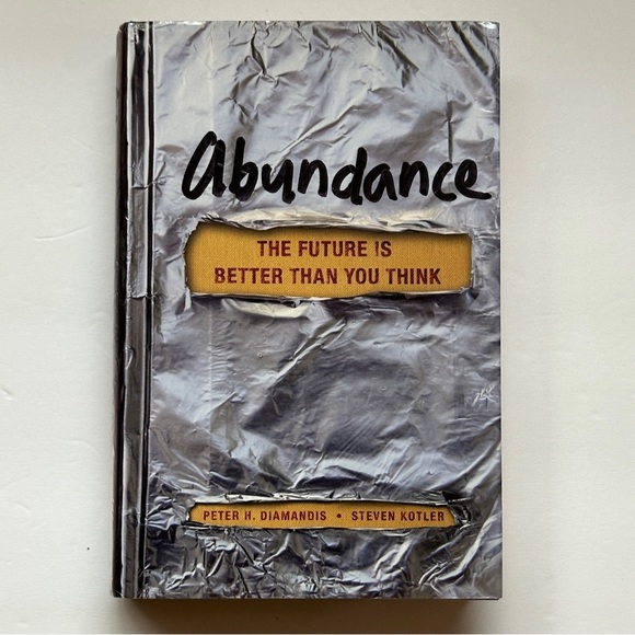 Abundance by Peter Diamandis & Steven Kotler | Non-fiction, Tech |Hardcover Book - Picture 1 of 11